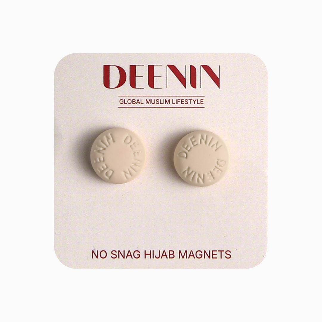 DEENIN Strong Magnetic Hijab Magnets - Secure Hold Without Damaging Your Scarf