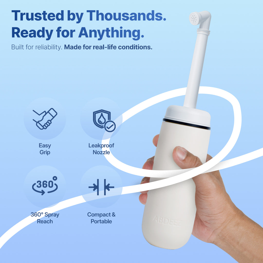 ABDEEZ Portable Bidet Leakproof and Convenient Solution for Freshness on the go