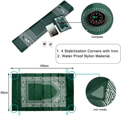 ABDEEZ Hajj Essentials Travel Kit– Portable Bidet, TWS & Prayer Mat