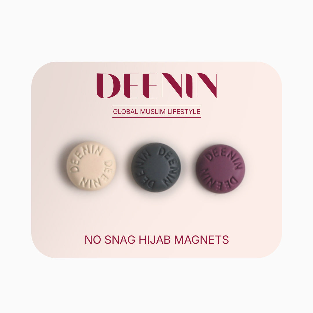 DEENIN Strong Magnetic Hijab Magnets - Secure Hold Without Damaging Your Scarf