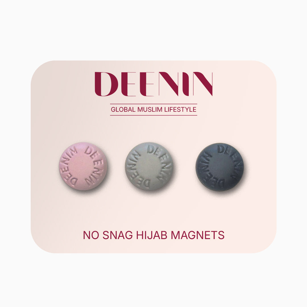 DEENIN Strong Magnetic Hijab Magnets - Secure Hold Without Damaging Your Scarf