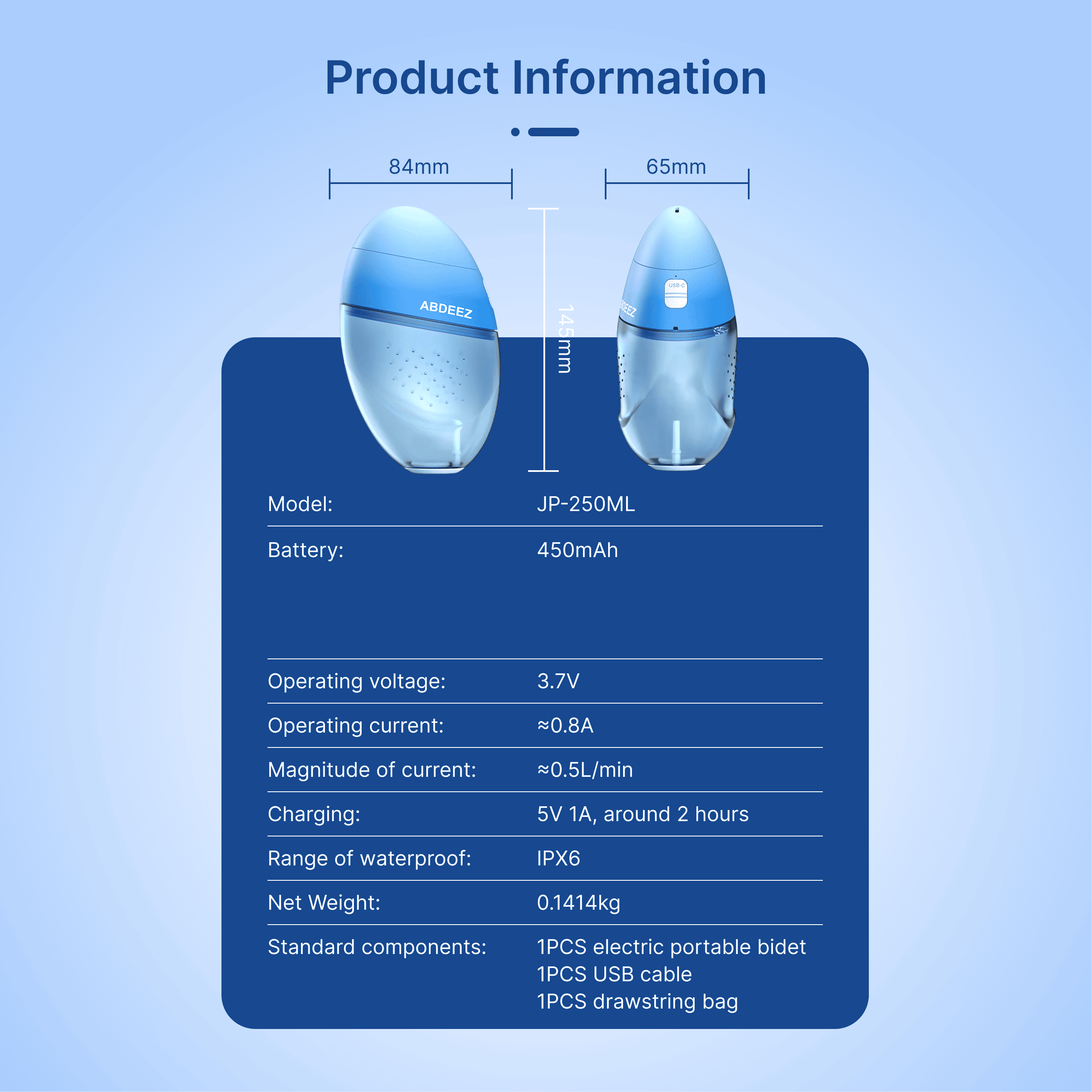 ABDEEZ Bidet Pro - The Modern Electric Bidet for a Cleaner, Dignified Life