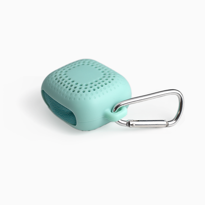 the casing of blue ablution towel