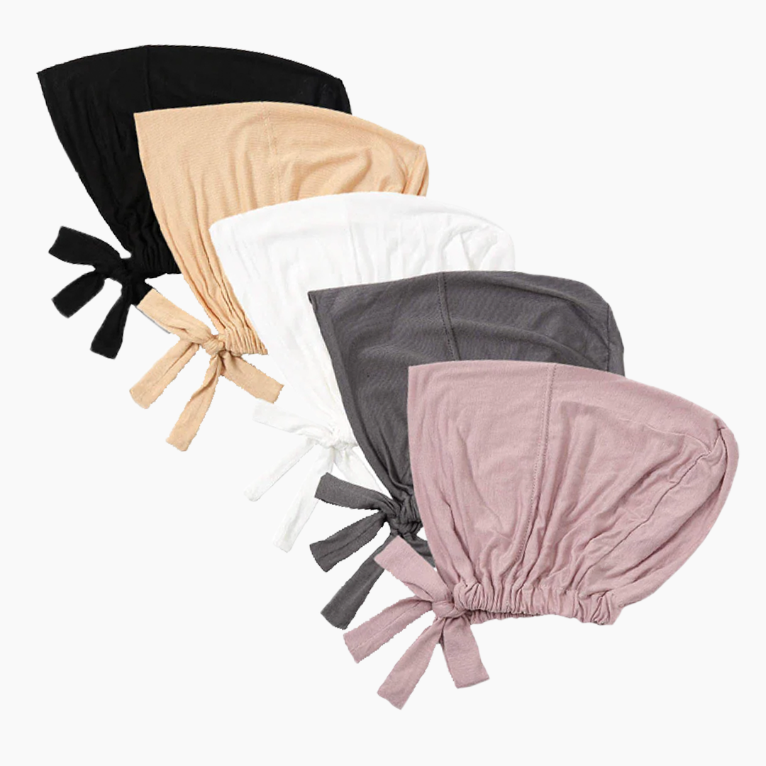 5 underscarves in different colors