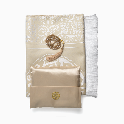 Ebadat Gift Prayer Mats with Matching Prayer Beads - Beautifully Designed for a Meaningful Gift