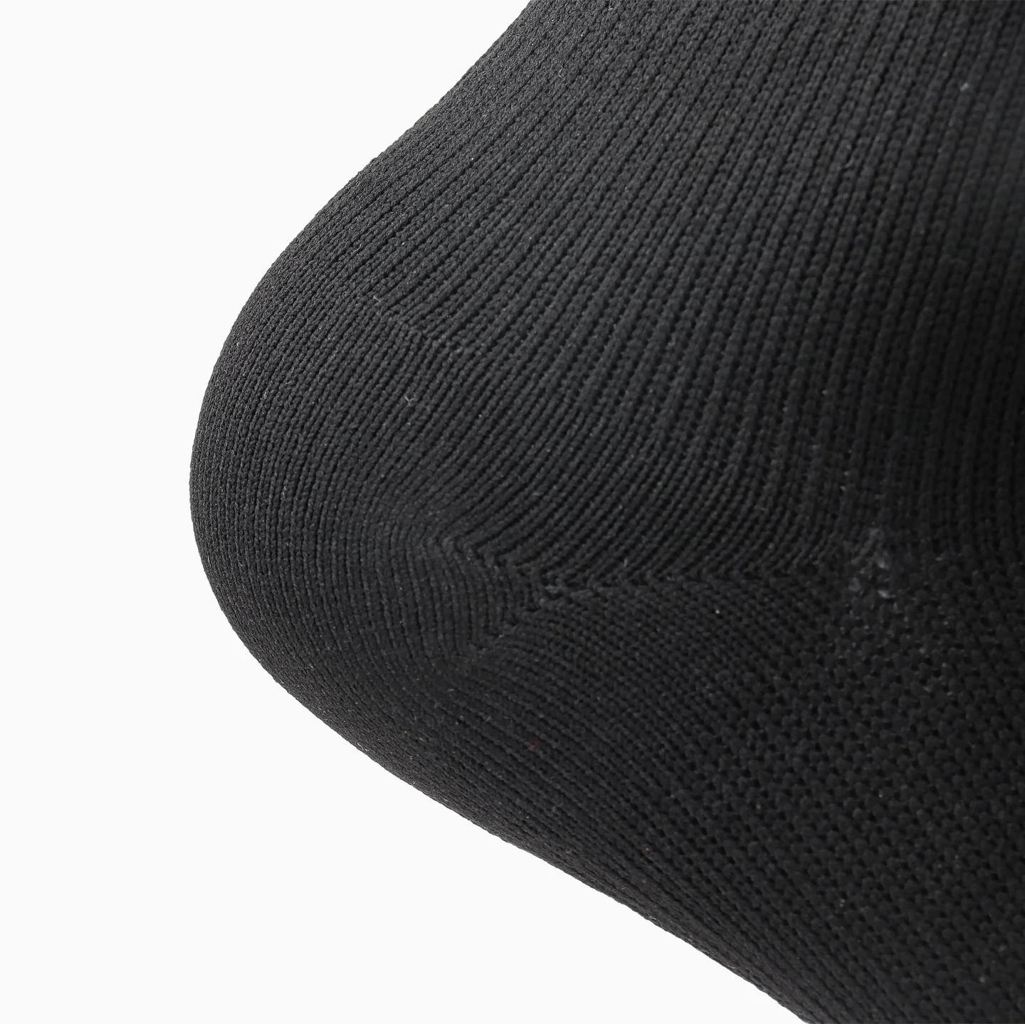 a close up view of heel of wudhu sock