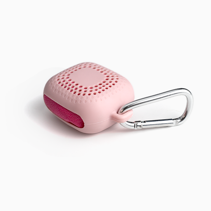 the casing of pink ablution towel