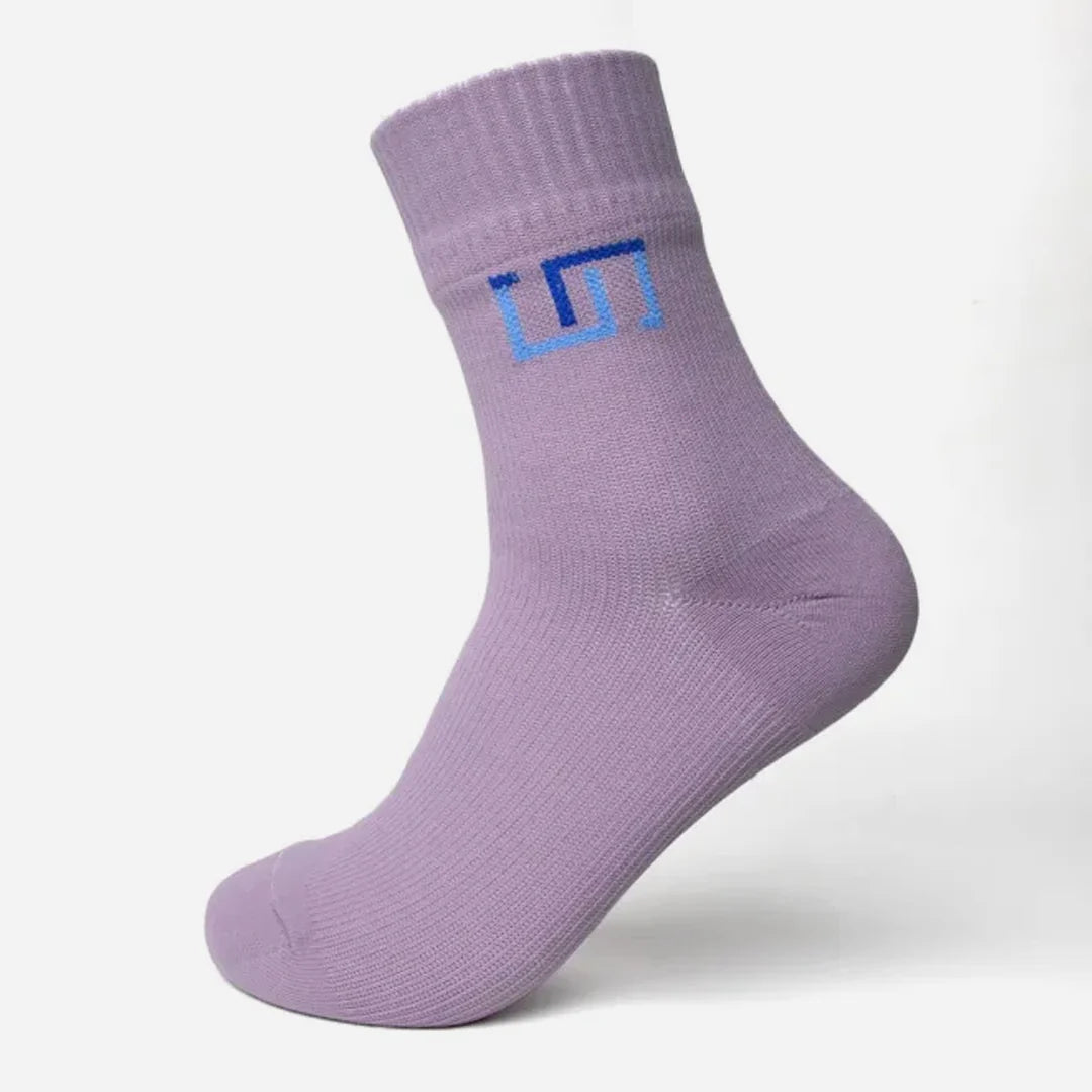 soft lilac sock on a white background