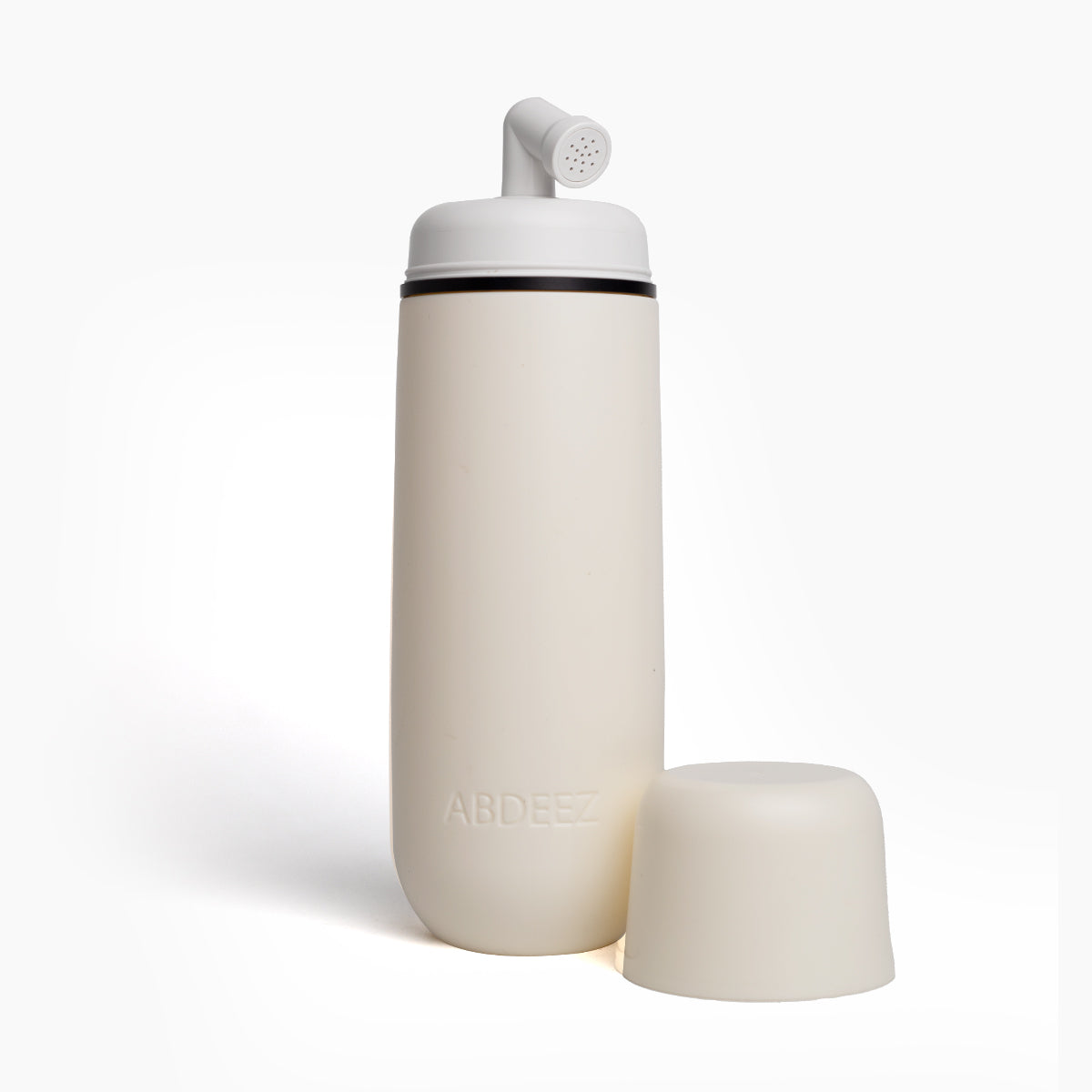 An uncapped bidet with nozzle
