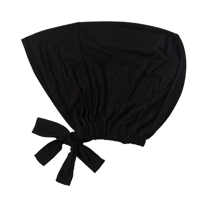 black hijab cap